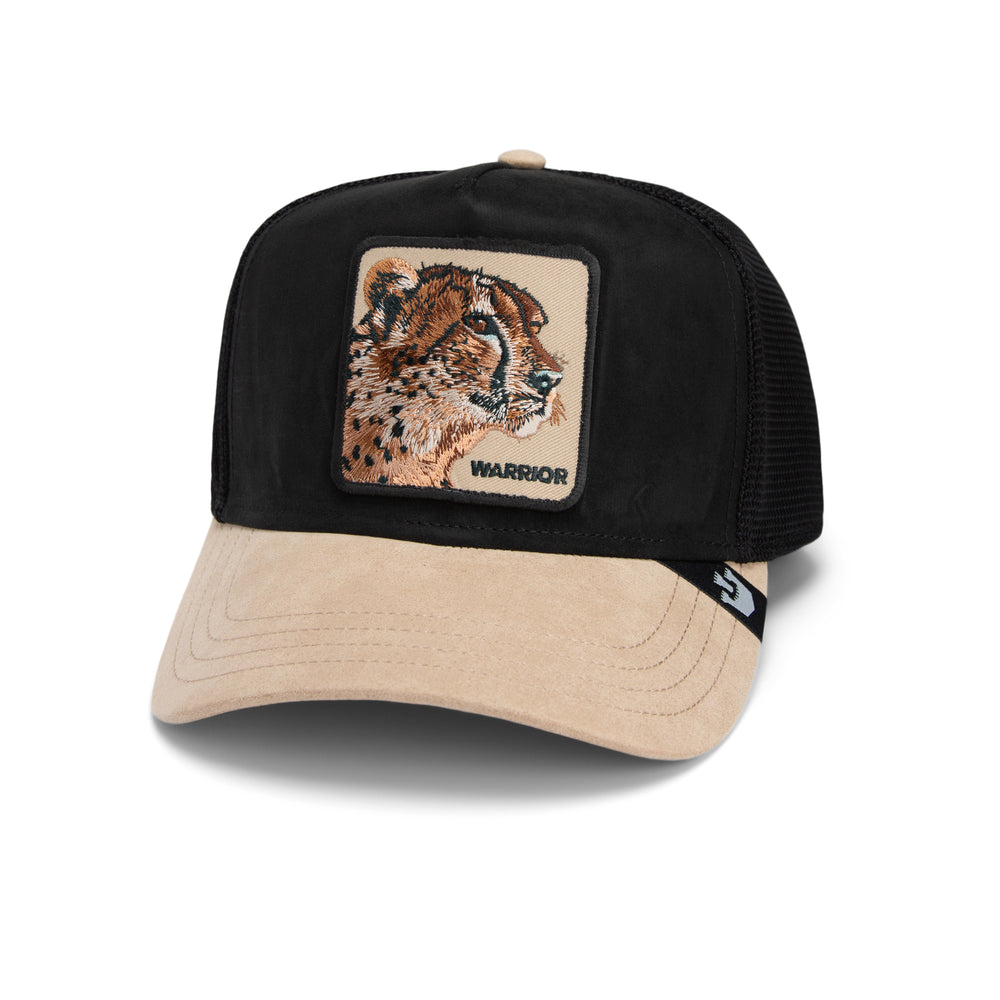 Goorin Bros - The Suede Cheetah Trucker Cap in Black | Buster McGee