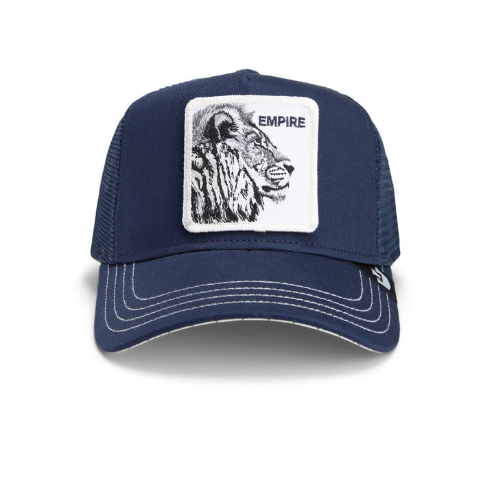 Goorin Bros - The Empire Lion Trucker Cap in Navy | Buster McGee