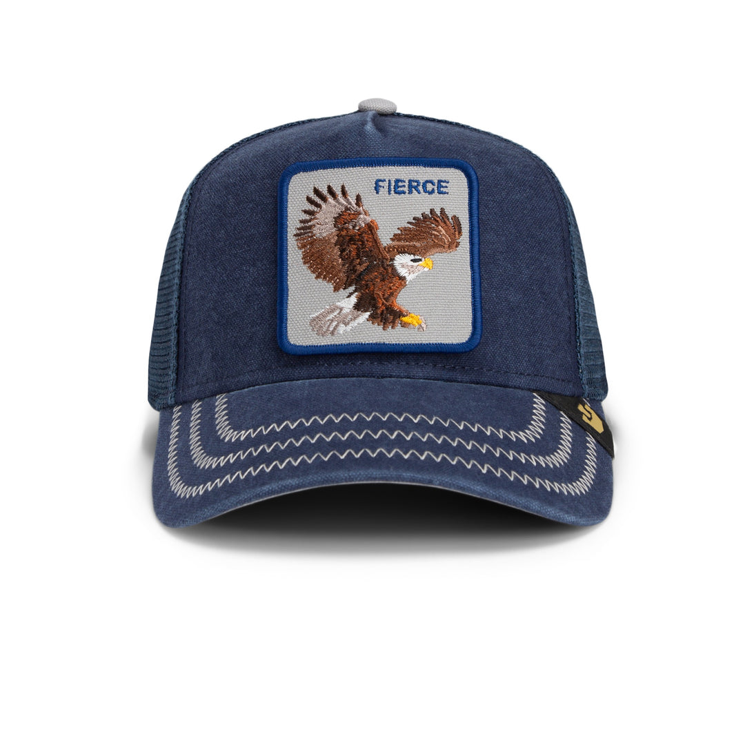 Goorin Bros - Bird of Prey Canvas Cap in Cream in Navy | Buster McGee