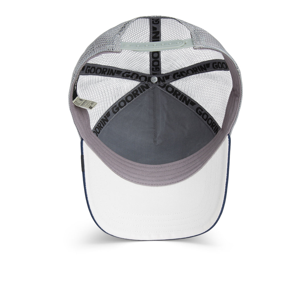 Goorin - The Boyz Trucker Cap in Grey/Navy | Buster McGee