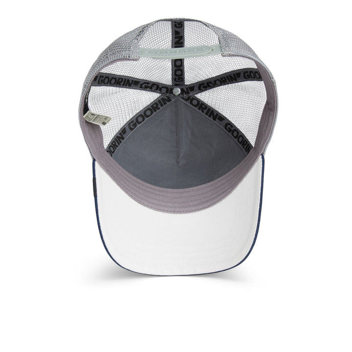 Goorin - The Boyz Trucker Cap in Grey/Navy | Buster McGee