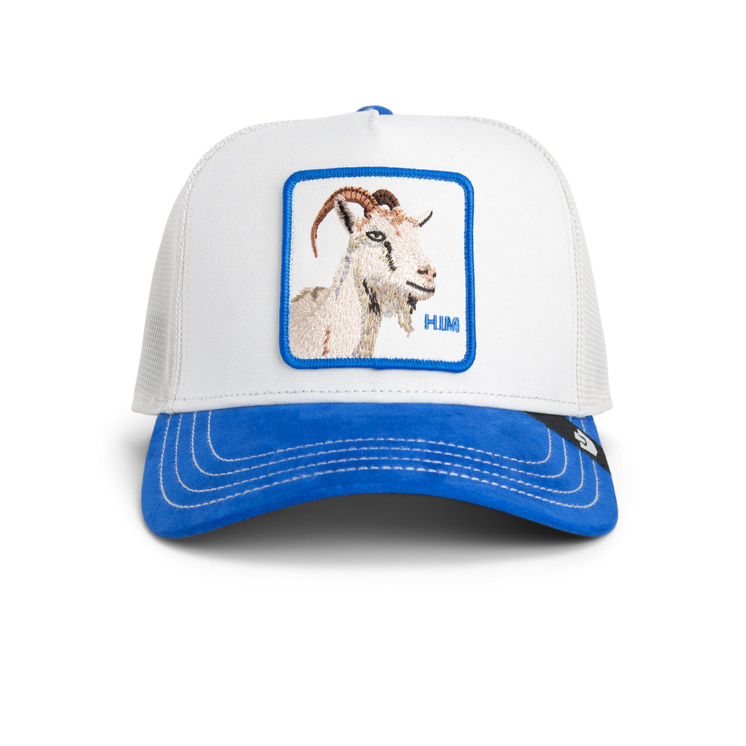 Goorin - Suede Goat Trucker Cap in Digital Royal | Buster McGee