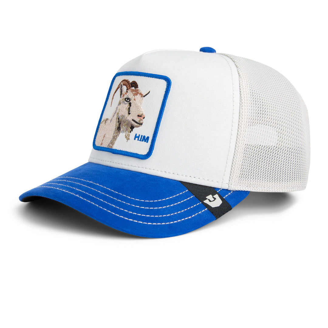 Goorin - Suede Goat Trucker Cap in Digital Royal | Buster McGee