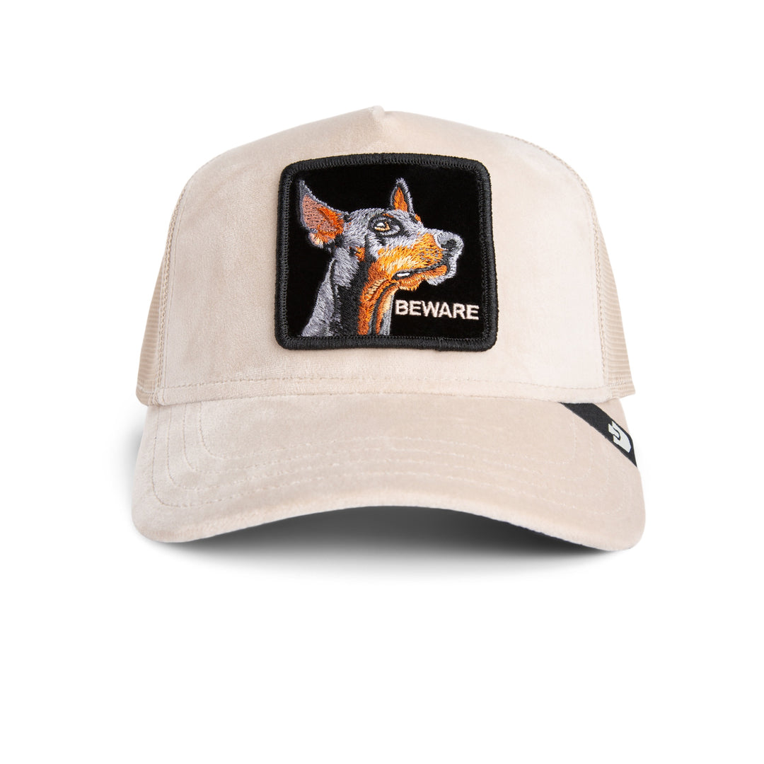 Goorin - Velour Doberman Trucker Cap in Biscuit | Buster McGee