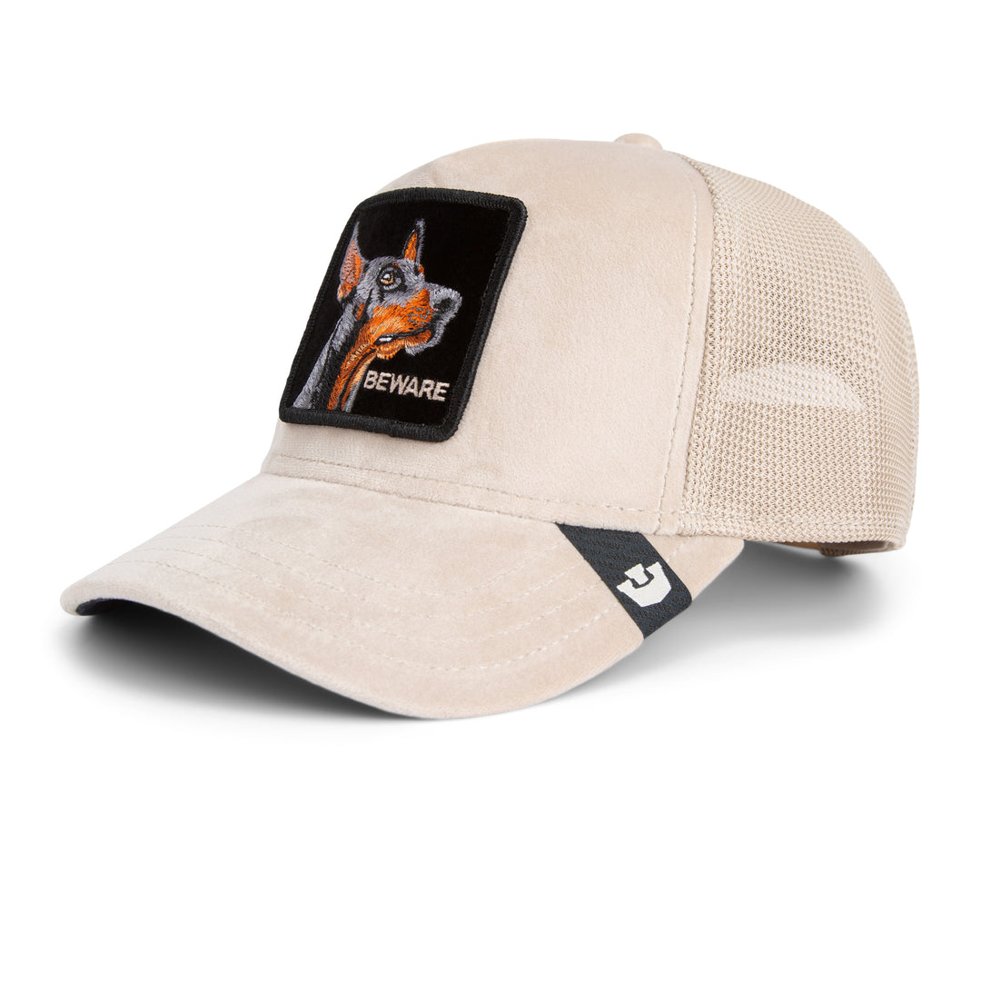 Goorin - Velour Doberman Trucker Cap in Biscuit | Buster McGee
