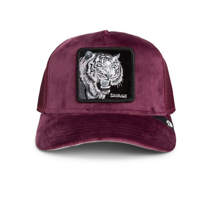 Goorin - Velour Tiger Trucker Cap in Desire | Buster McGee