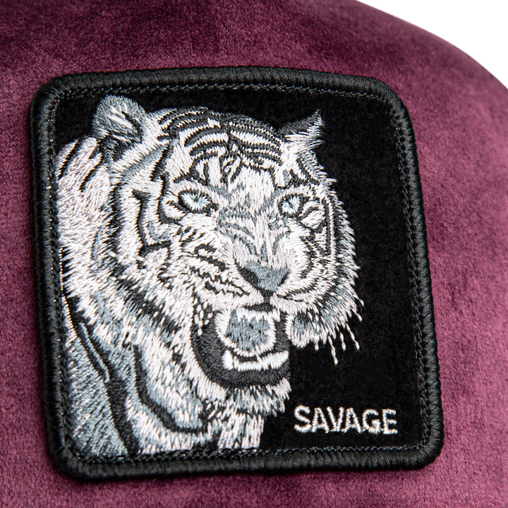 Goorin - Velour Tiger Trucker Cap in Desire | Buster McGee