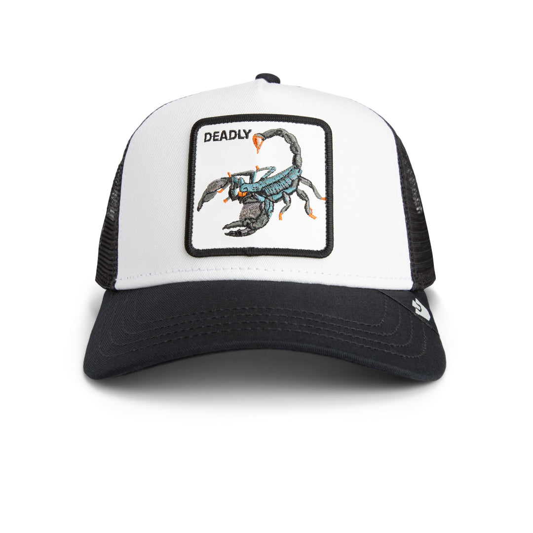 Goorin - The Deadly Scorpian Trucker Cap in Black White | Buster McGee