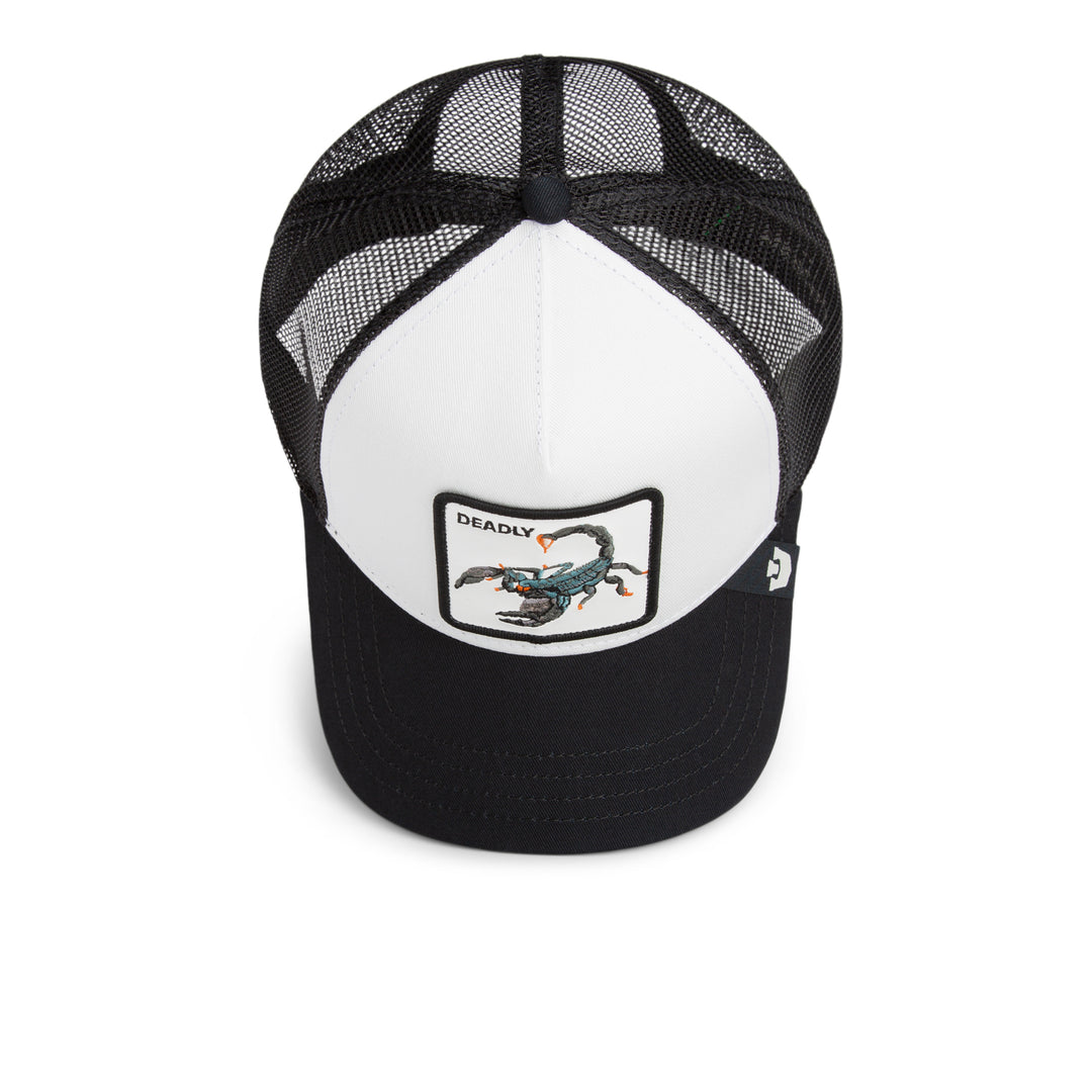 Goorin - The Deadly Scorpian Trucker Cap in Black White | Buster McGee