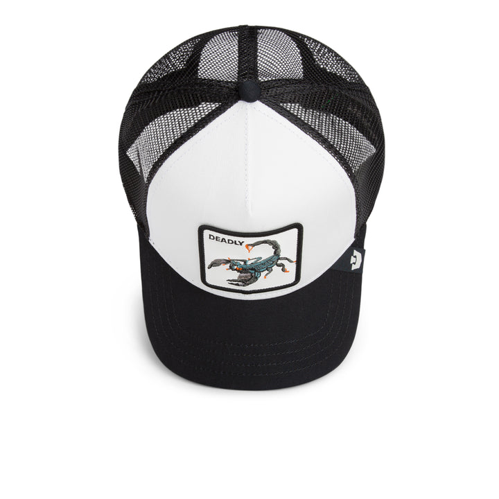 Goorin - The Deadly Scorpian Trucker Cap in Black White | Buster McGee
