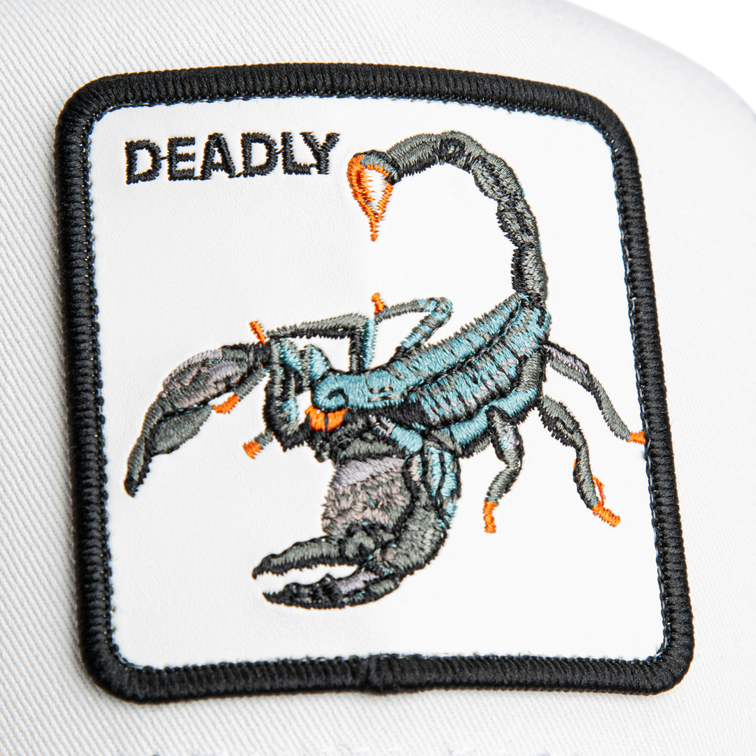 Goorin - The Deadly Scorpian Trucker Cap in Black White | Buster McGee