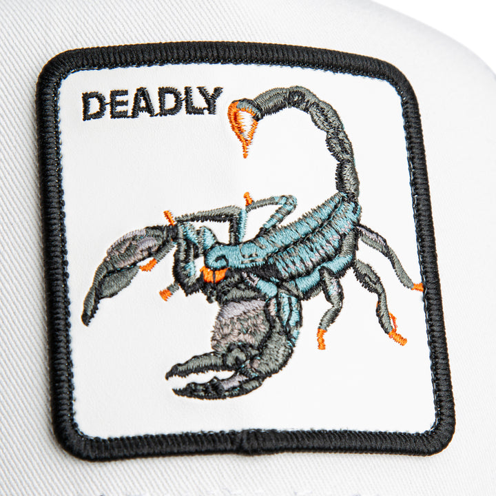Goorin - The Deadly Scorpian Trucker Cap in Black White | Buster McGee