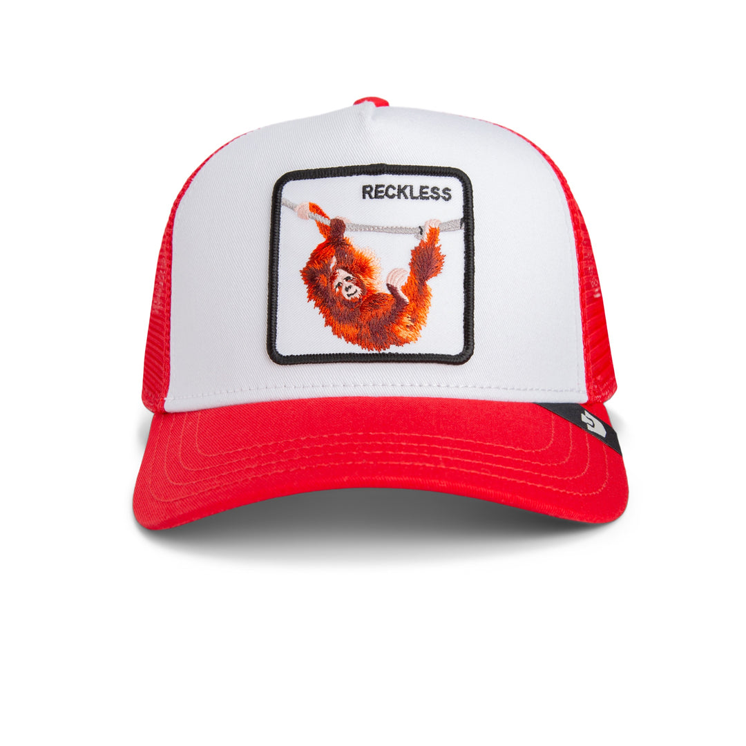 Goorin - The Reckless Ape Trucker Cap in Red/White | Buster McGee