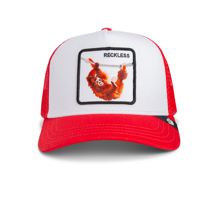Goorin - The Reckless Ape Trucker Cap in Red/White | Buster McGee