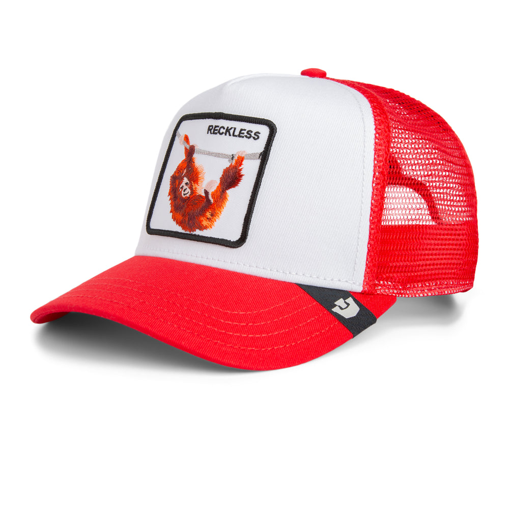 Goorin - The Reckless Ape Trucker Cap in Red/White | Buster McGee