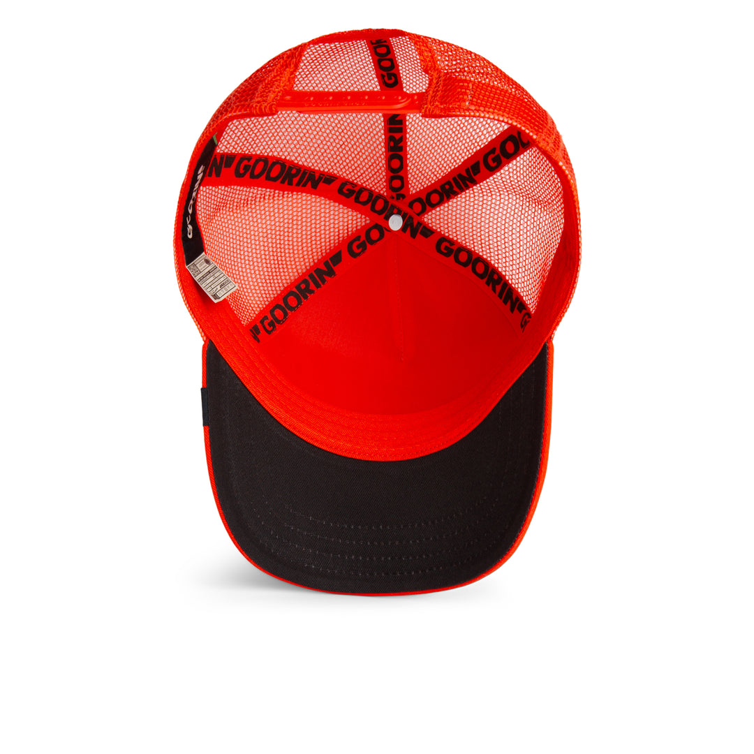 Goorin - The Non Stop Cheetah Trucker Cap in Blaze | Buster McGee