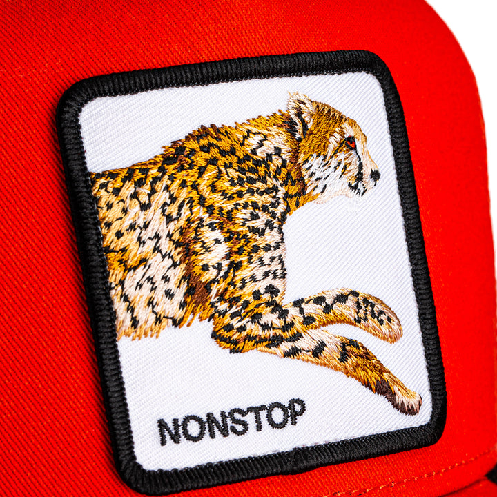 Goorin - The Non Stop Cheetah Trucker Cap in Blaze | Buster McGee