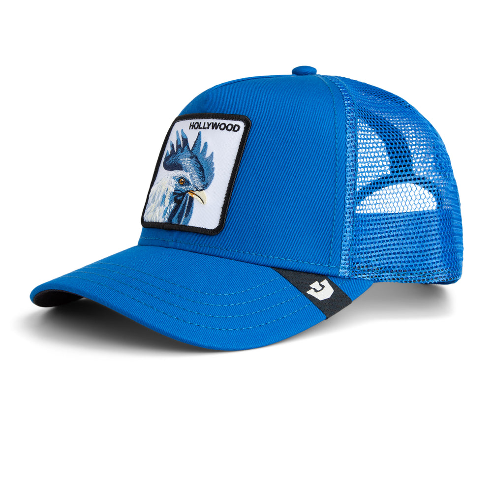 Goorin - The Hollywood Rooster Trucker Cap in Royal Blue | Buster McGee