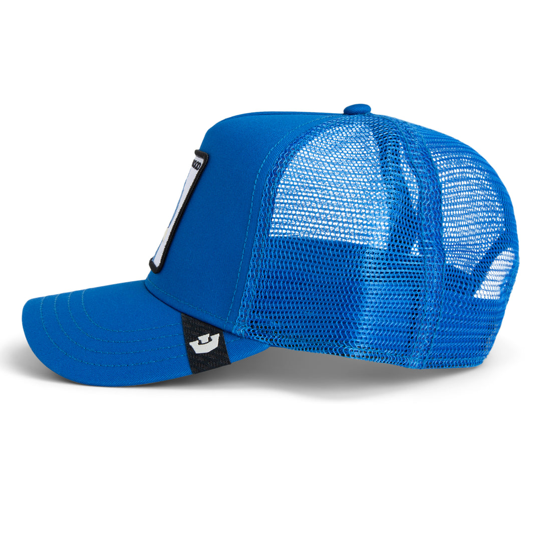 Goorin - The Hollywood Rooster Trucker Cap in Royal Blue | Buster McGee