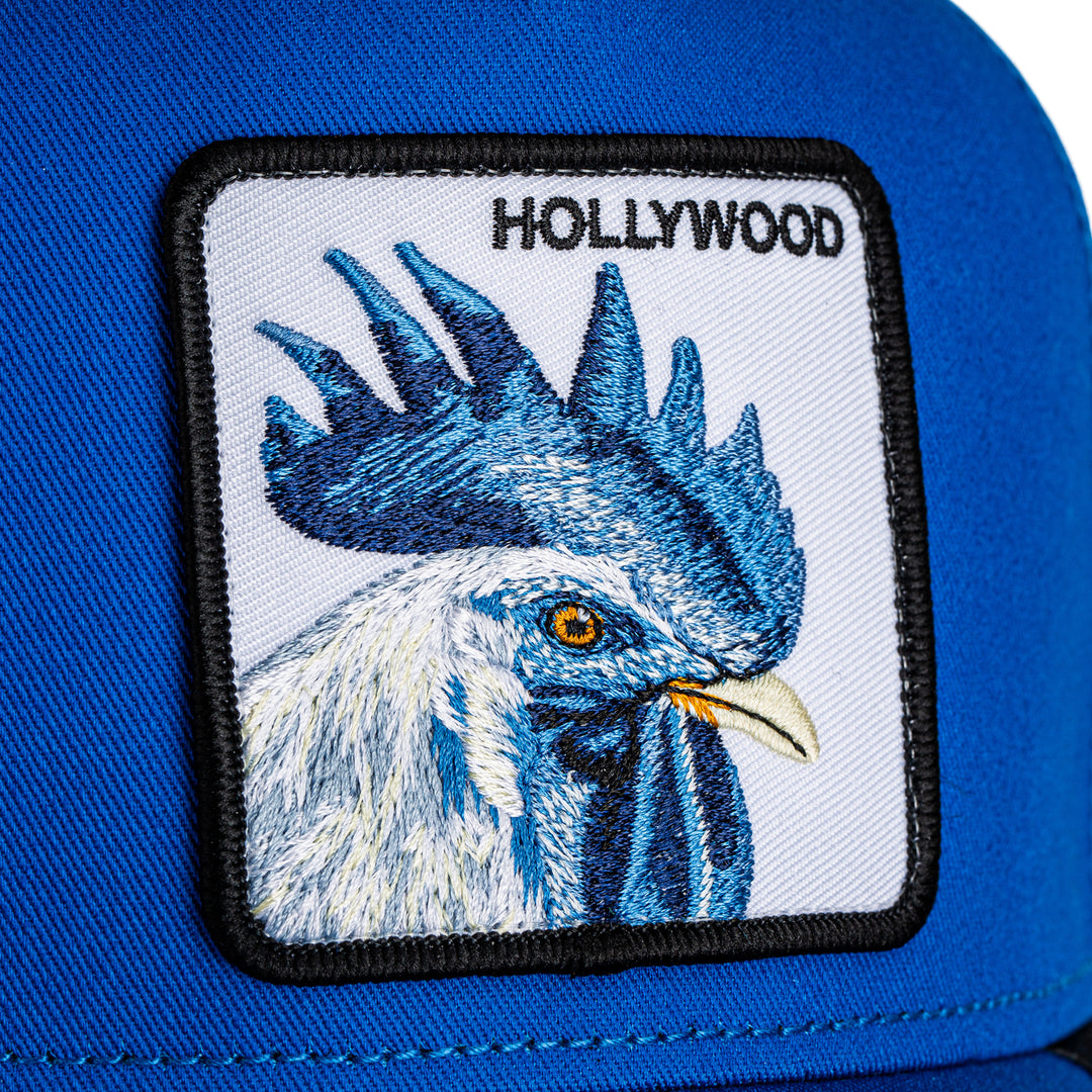 Goorin - The Hollywood Rooster Trucker Cap in Royal Blue | Buster McGee