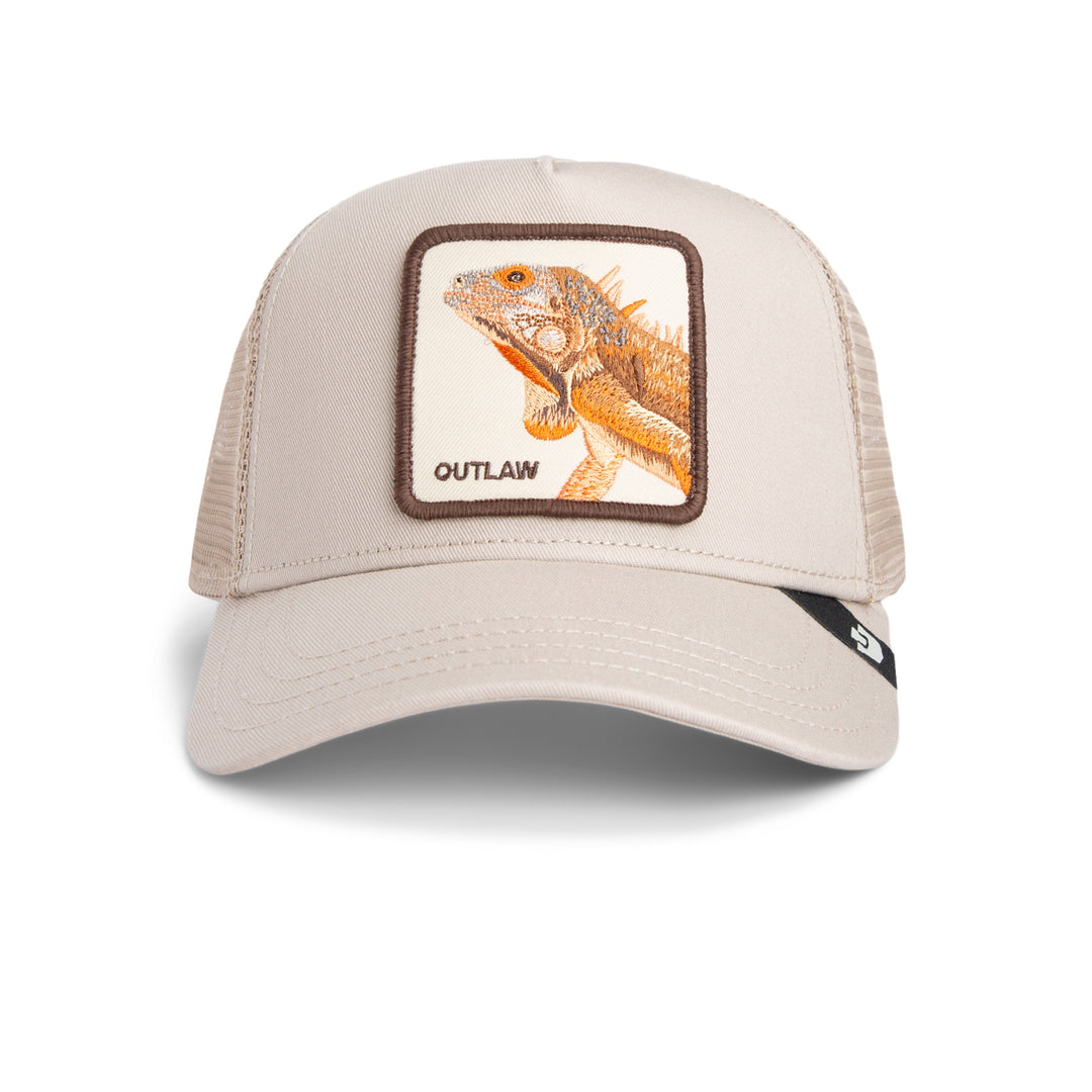 Goorin - The Outlaw Lizard Trucker Cap in Biscuit | Buster McGee