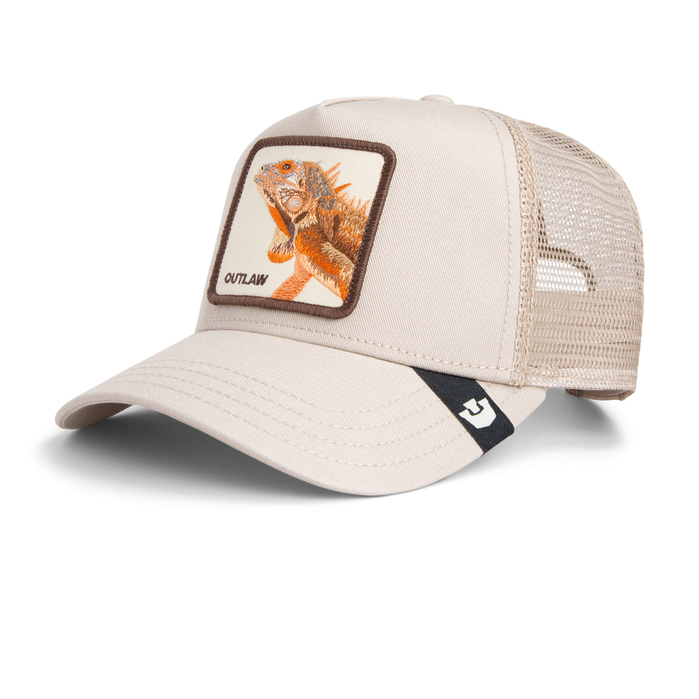 Goorin - The Outlaw Lizard Trucker Cap in Biscuit | Buster McGee