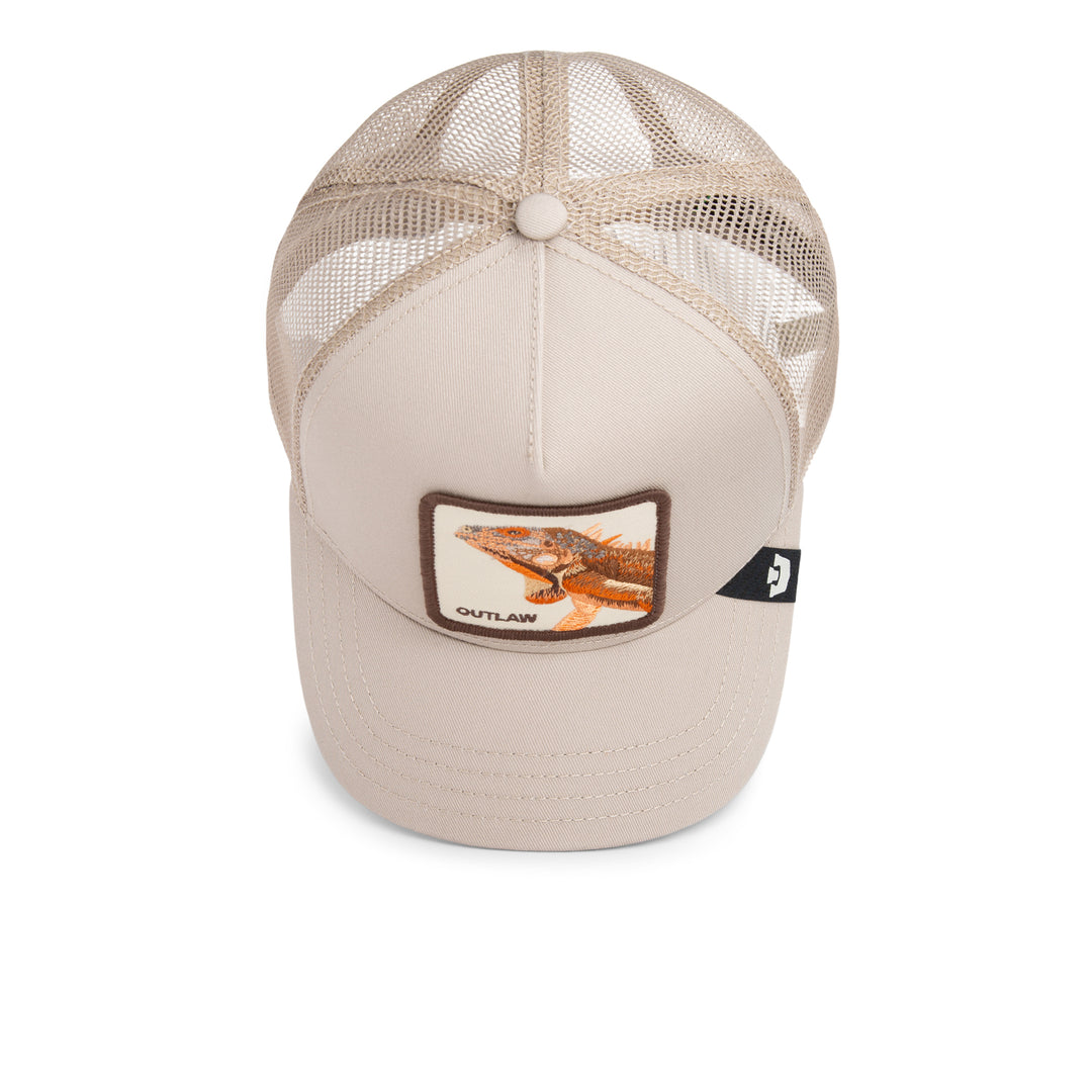 Goorin - The Outlaw Lizard Trucker Cap in Biscuit | Buster McGee