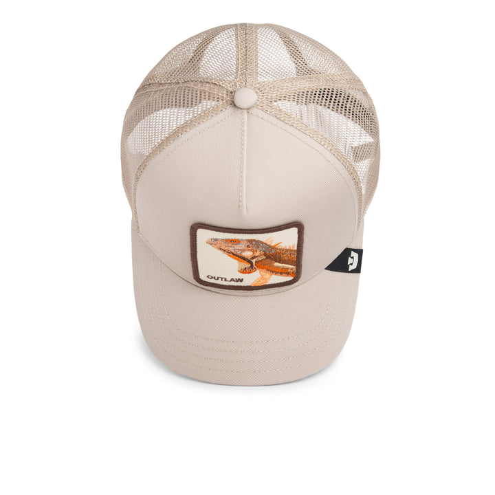 Goorin - The Outlaw Lizard Trucker Cap in Biscuit | Buster McGee