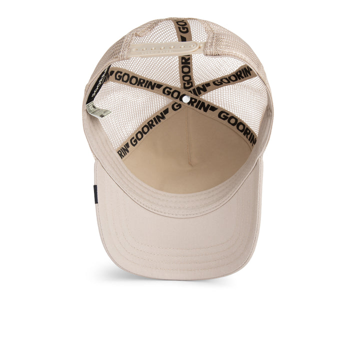Goorin - The Outlaw Lizard Trucker Cap in Biscuit | Buster McGee