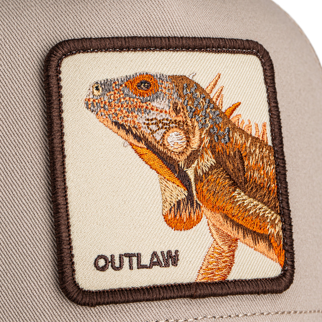 Goorin - The Outlaw Lizard Trucker Cap in Biscuit | Buster McGee