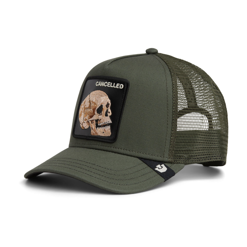 Goorin - The Cancelled Skull Trucker Cap in Palm | Buster McGee