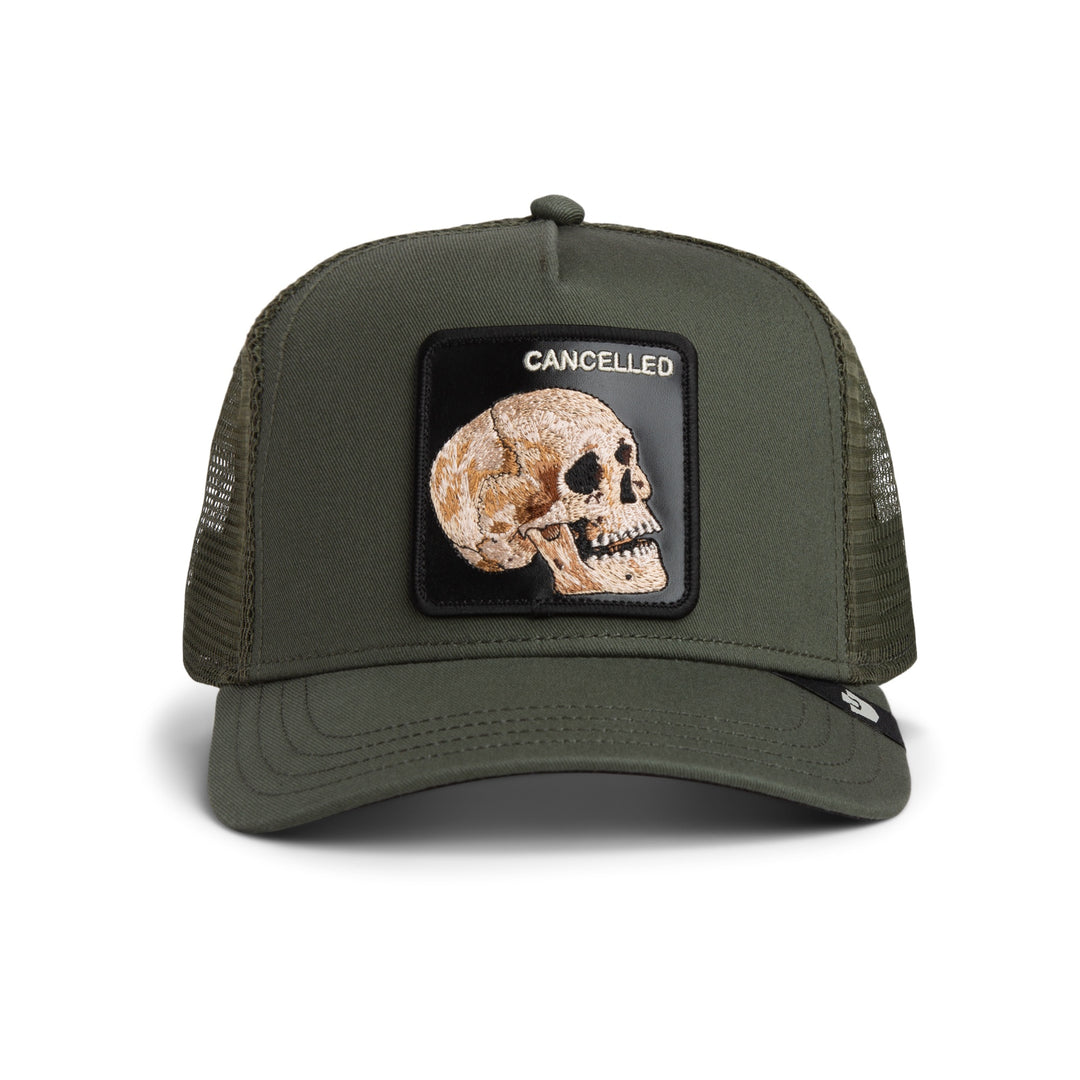 Goorin - The Cancelled Skull Trucker Cap in Palm | Buster McGee