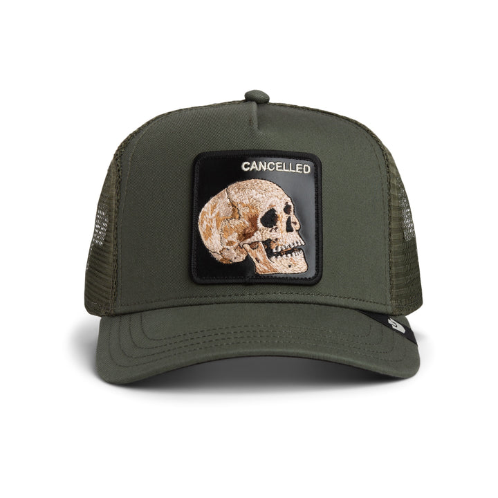 Goorin - The Cancelled Skull Trucker Cap in Palm | Buster McGee