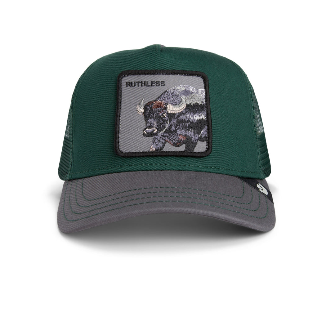 Goorin - The Two-Tone Buffalo Trucker Cap in Guard/Oil | Buster McGee