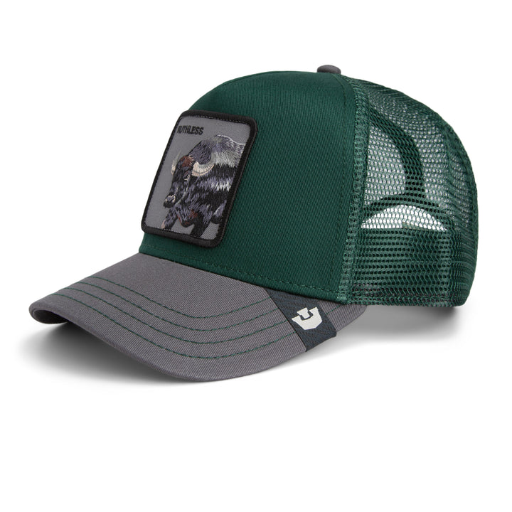 Goorin - The Two-Tone Buffalo Trucker Cap in Guard/Oil | Buster McGee