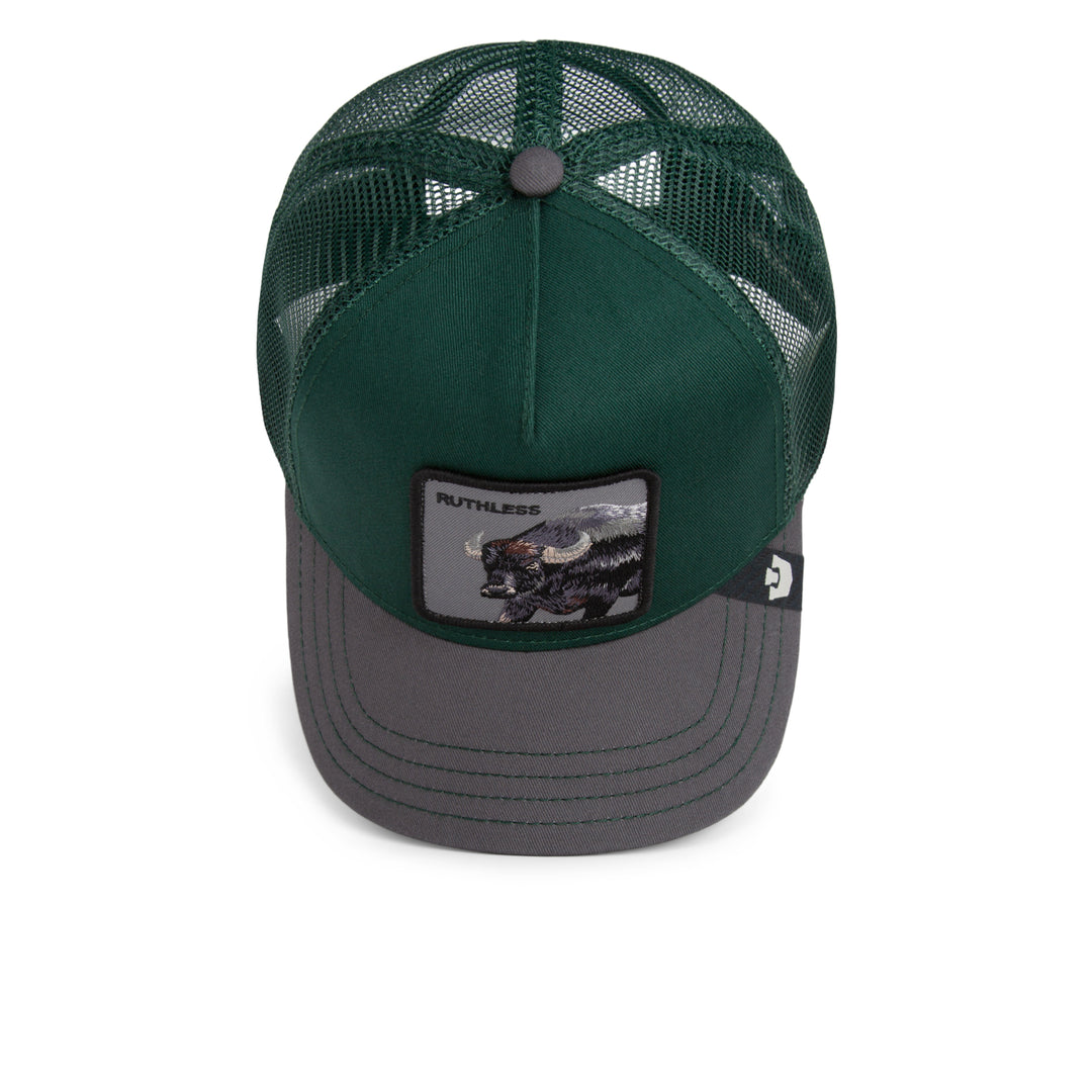 Goorin - The Two-Tone Buffalo Trucker Cap in Guard/Oil | Buster McGee