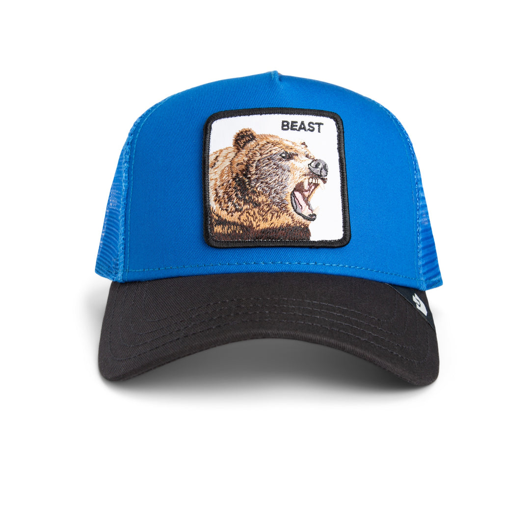 Goorin - The Beast Bear Trucker Cap in Royal/Void | Buster McGee
