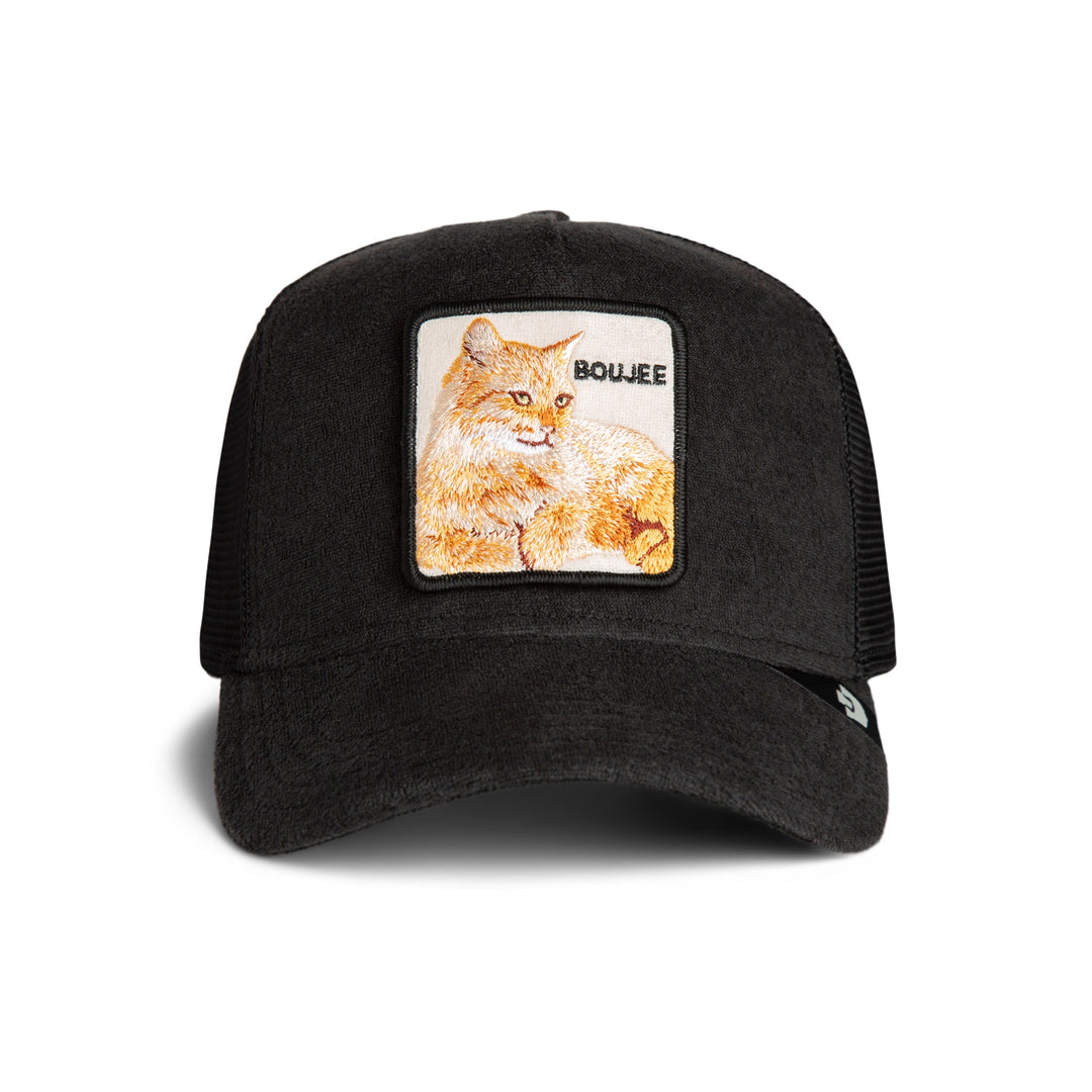 Goorin - Terry Cloth Cat Trucker Cap in Void | Buster McGee