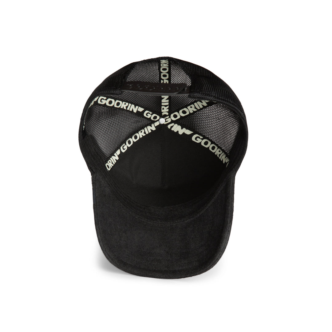 Goorin - Terry Cloth Cat Trucker Cap in Void | Buster McGee