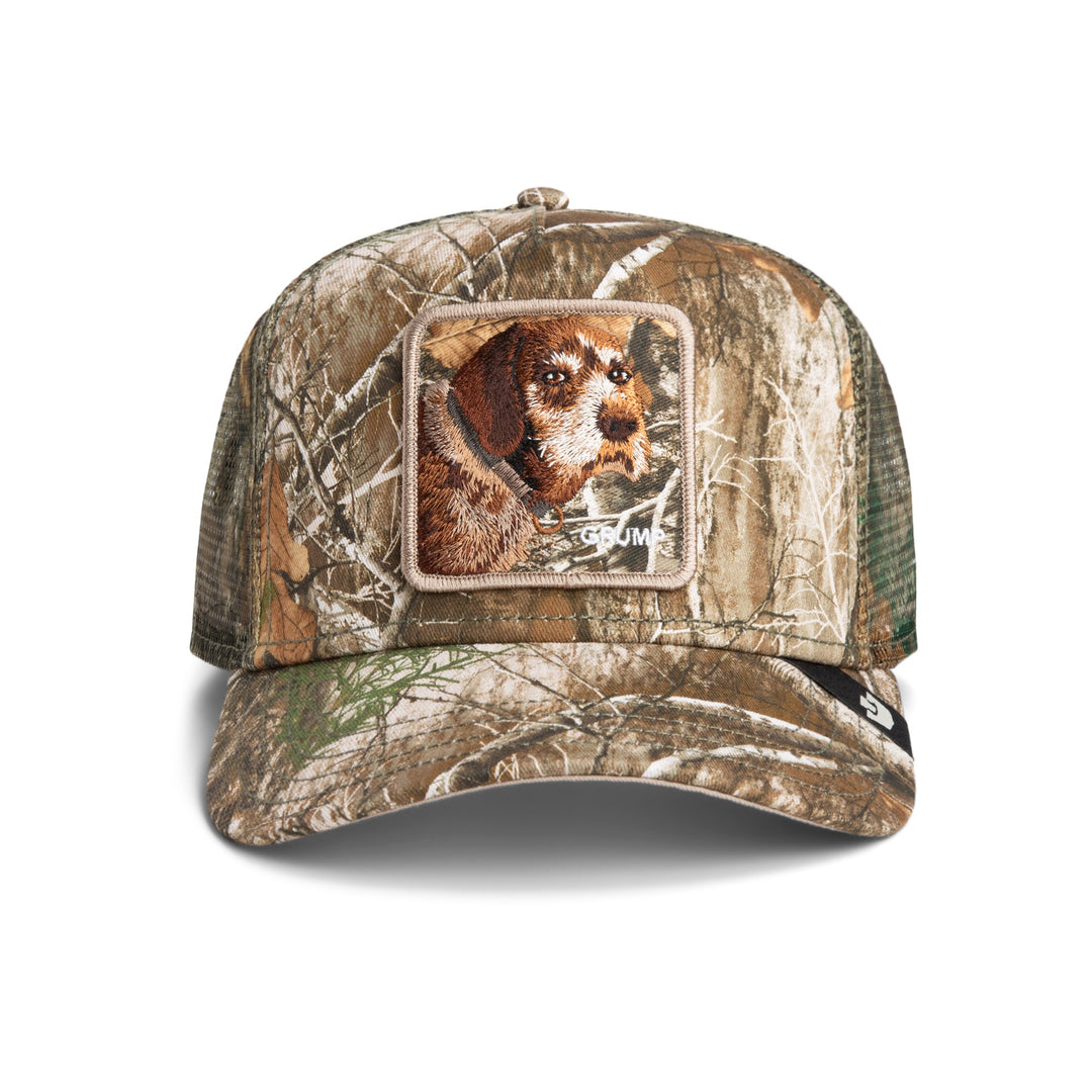 Goorin - Realtree Edge Grump Dog Trucker Cap in Camo | Buster McGee