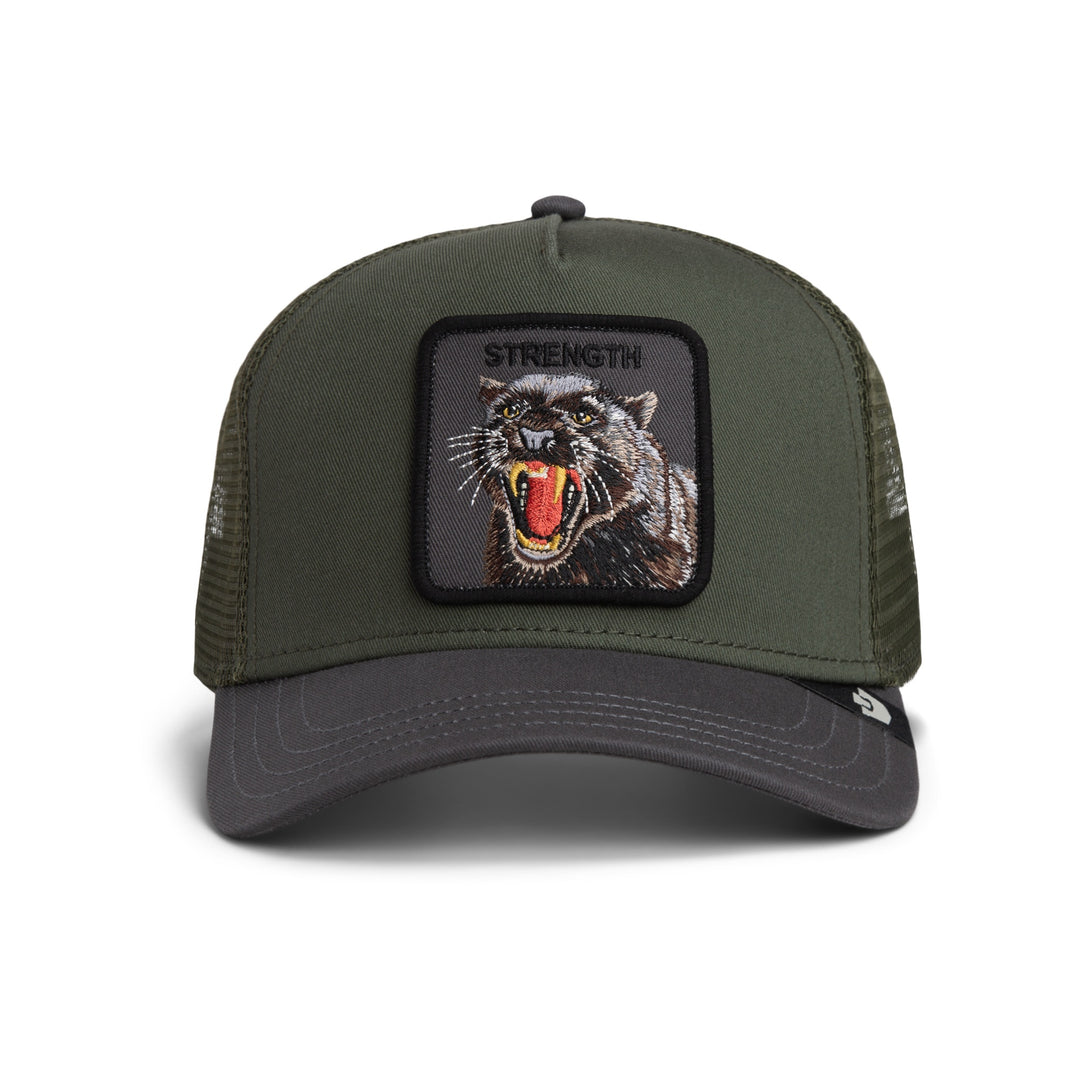 Goorin - Strength Panther Trucker Cap in Palm | Buster McGee