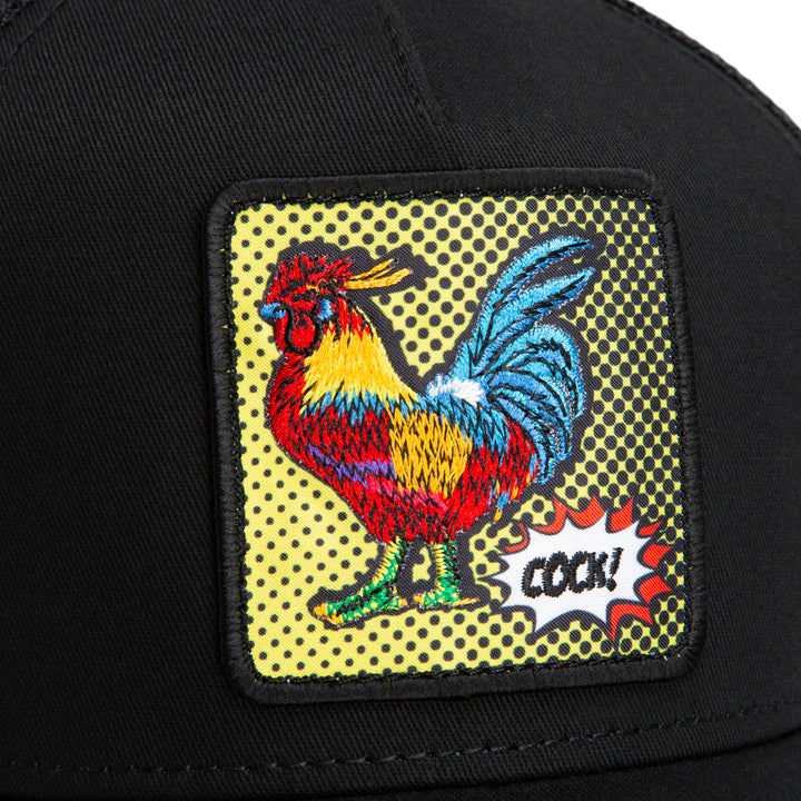 Goorin - POPArt Rooster Trucker Cap in Void | Buster McGee
