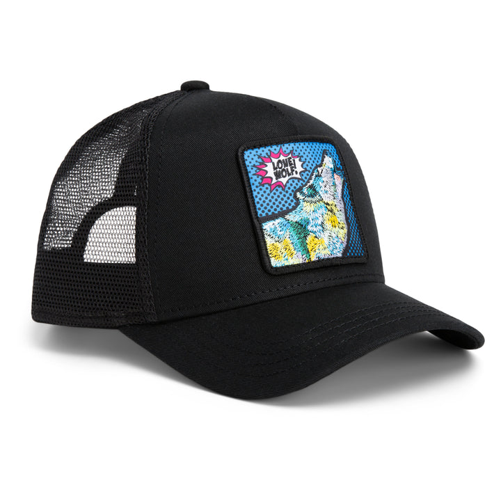 Goorin - POPArt Lone Wolf Trucker Cap in Void | Buster McGee