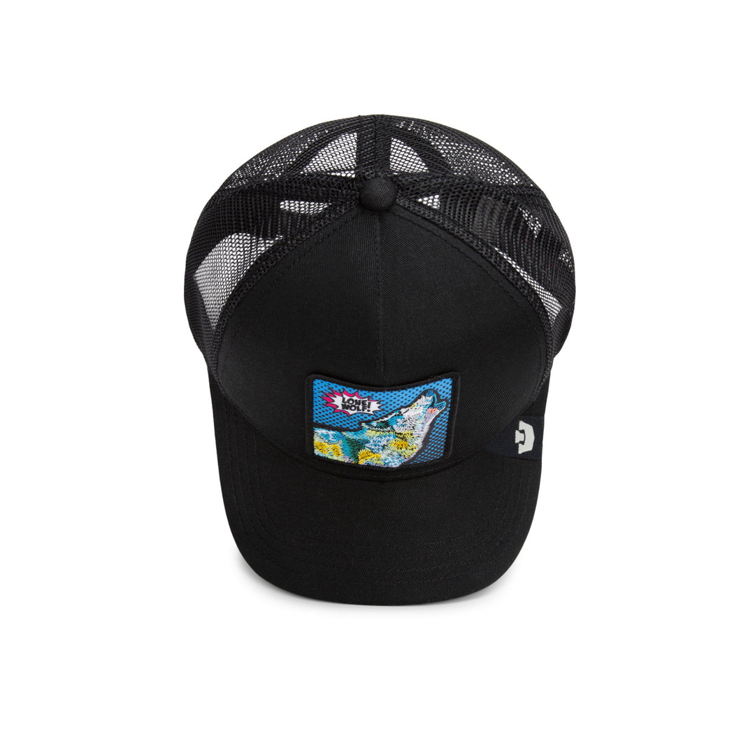 Goorin - POPArt Lone Wolf Trucker Cap in Void | Buster McGee