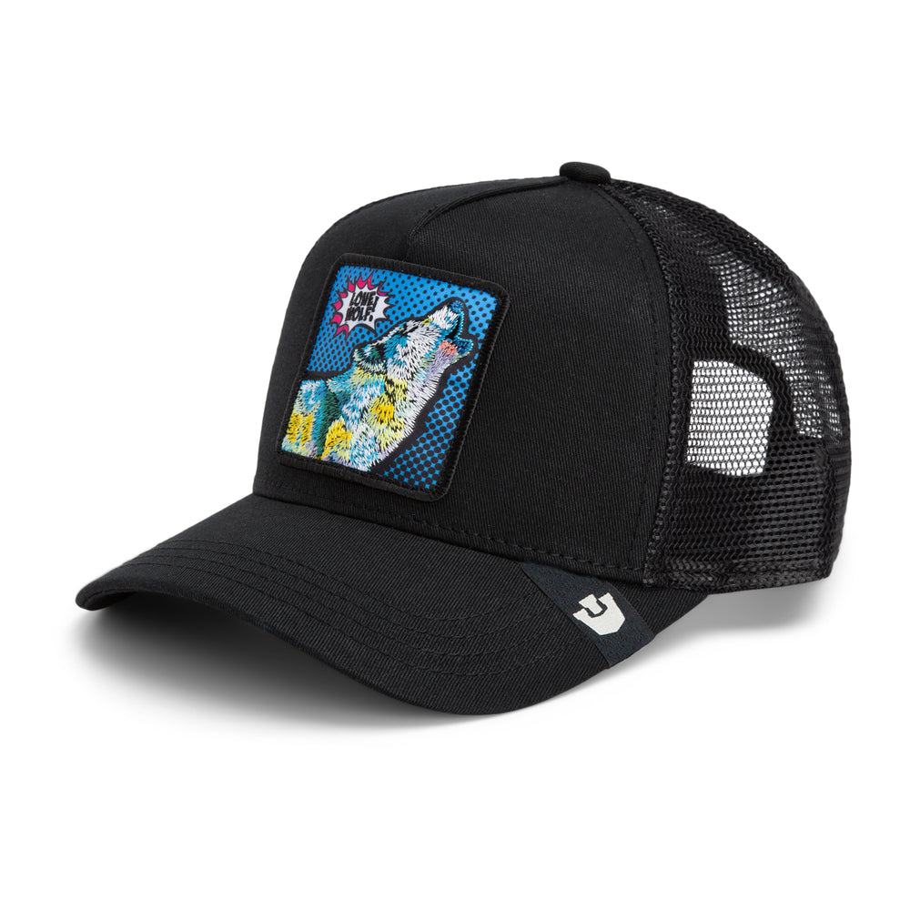 Goorin - POPArt Lone Wolf Trucker Cap in Void | Buster McGee