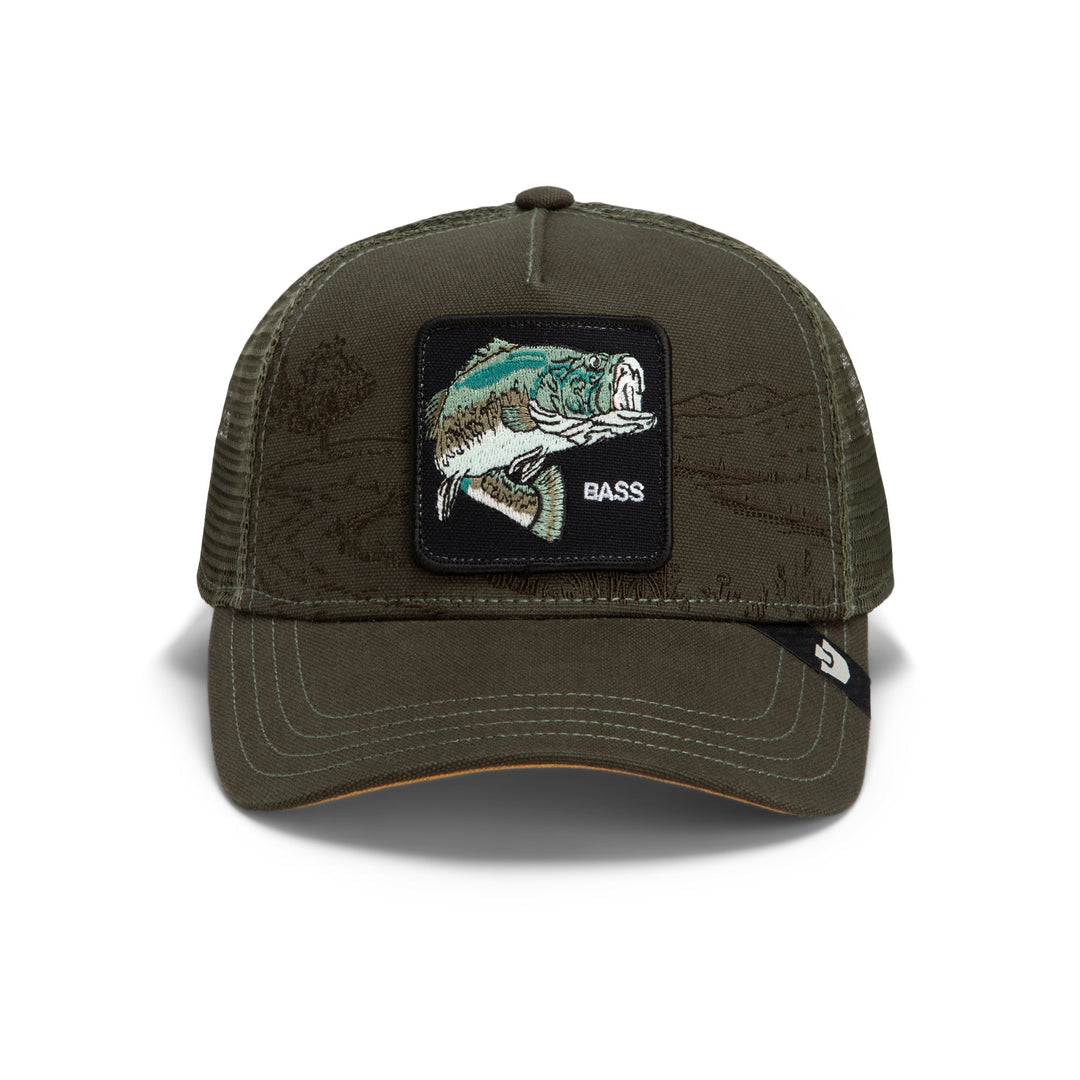 Goorin - Badlands Bass Trucker Cap in Palm | Buster McGee