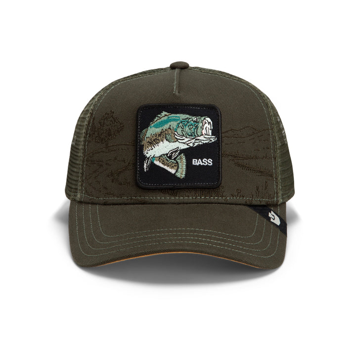 Goorin - Badlands Bass Trucker Cap in Palm | Buster McGee