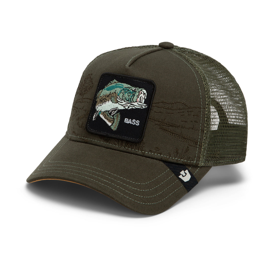 Goorin - Badlands Bass Trucker Cap in Palm | Buster McGee