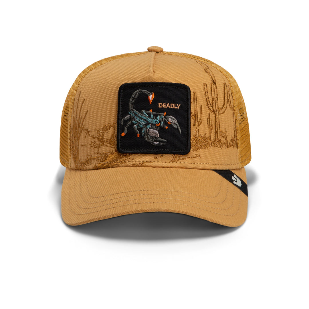 Goorin - Badlands Scorpian Trucker Cap in Amber | Buster McGee