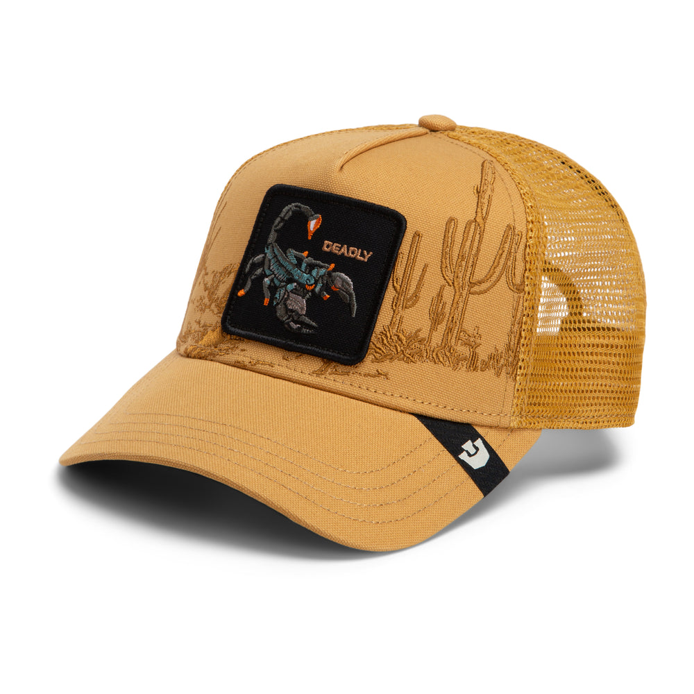 Goorin - Badlands Scorpian Trucker Cap in Amber | Buster McGee